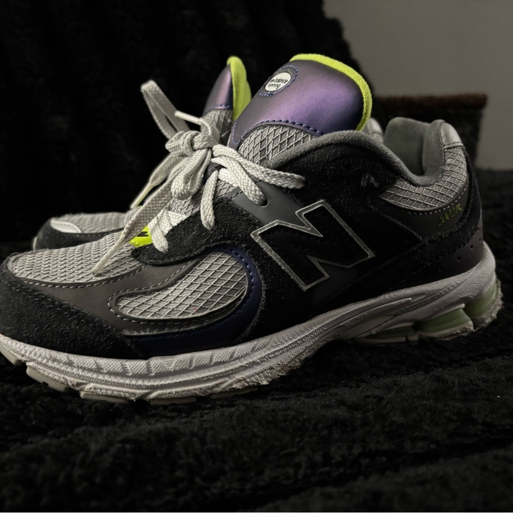 New Balance Kids Black and White Sneakers